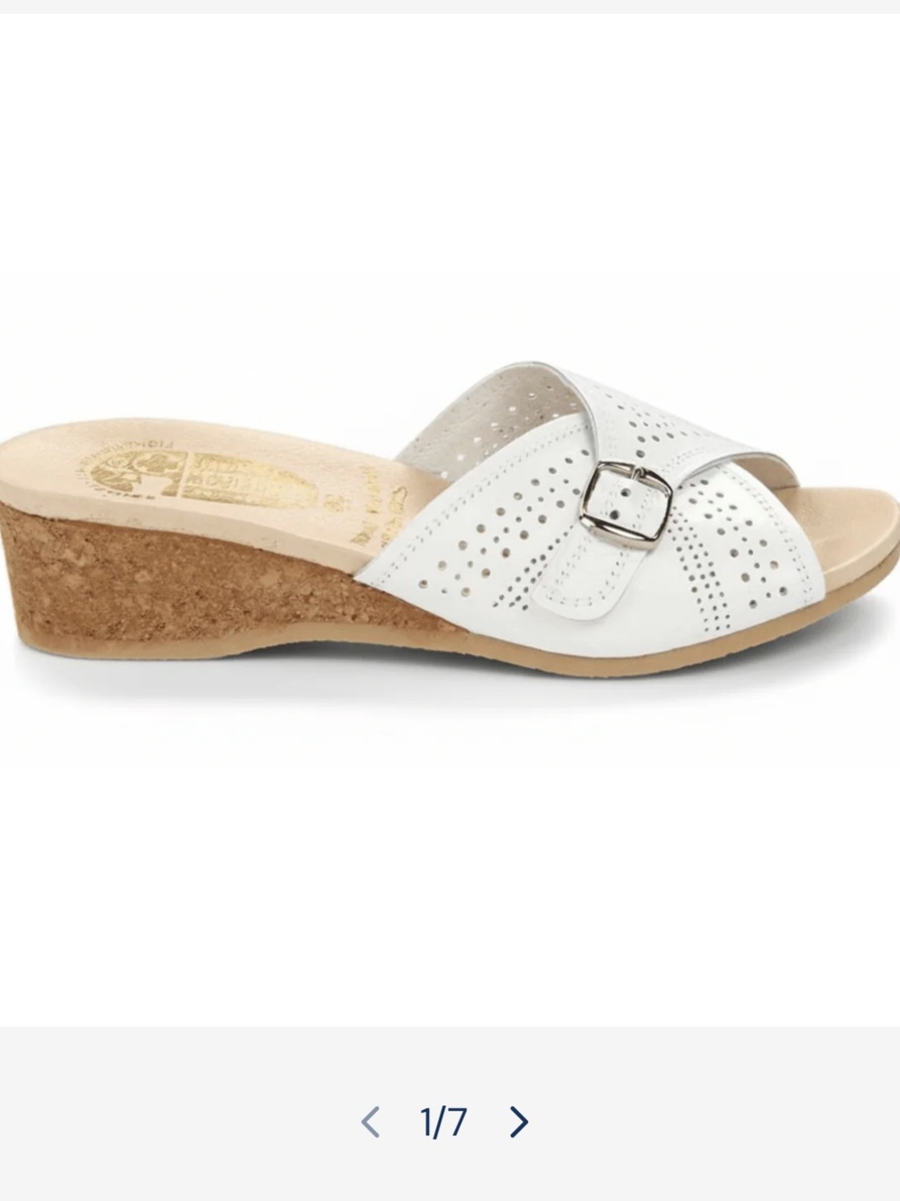 Worishofer white leather